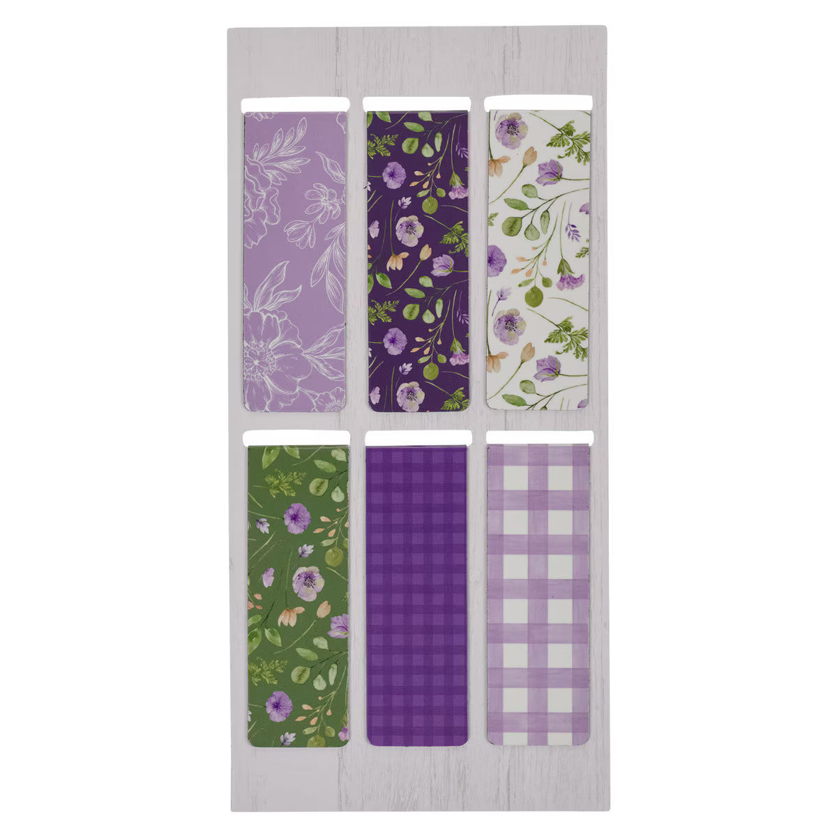 NEW MERCIES MAGNETIC BOOKMARK SET - PURPLE & GREEN