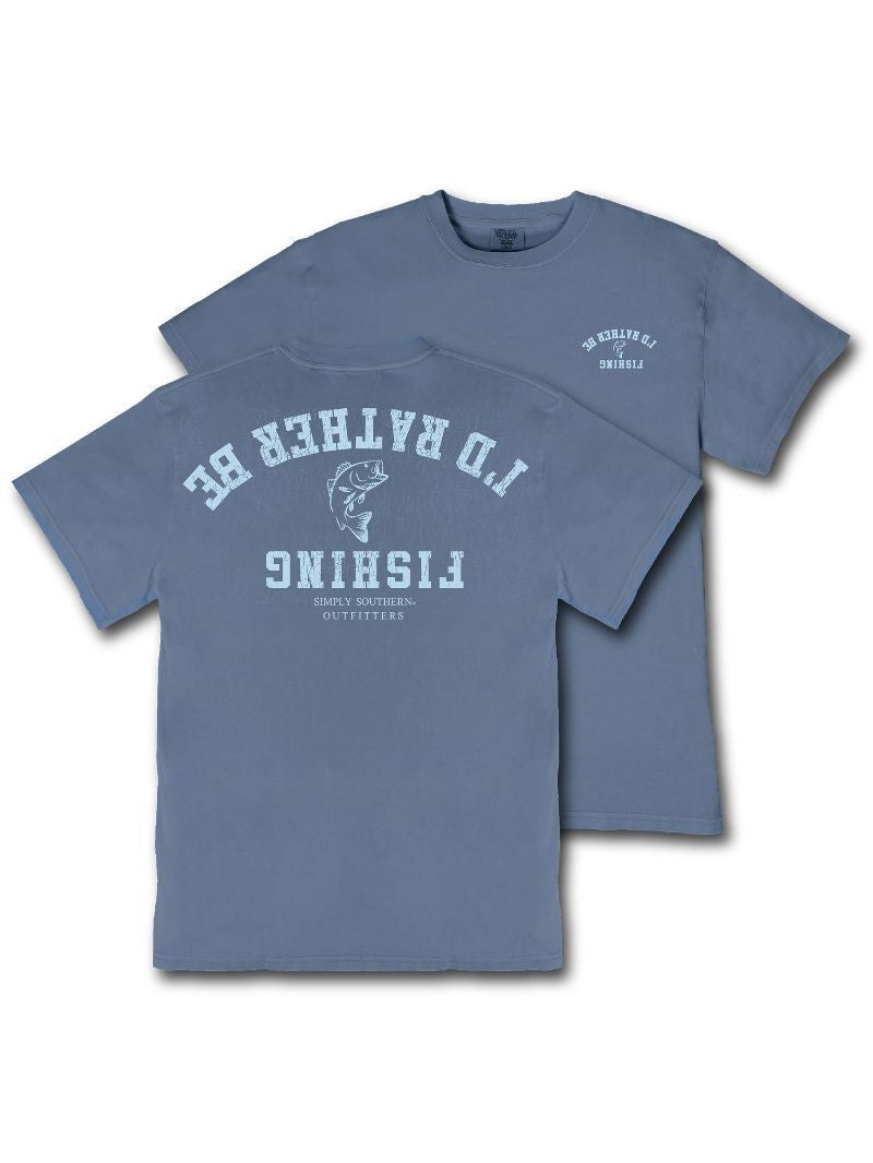 I'D RATHER BE FISHING TEE - OVRCST