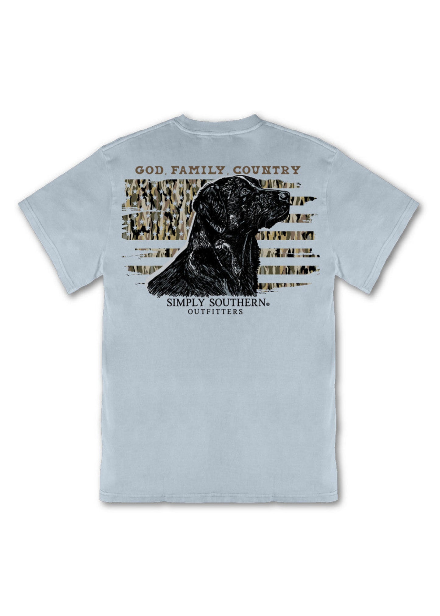 YOUTH GOD FAMILY & COUNTRY TSHIRT - MINERAL WASH