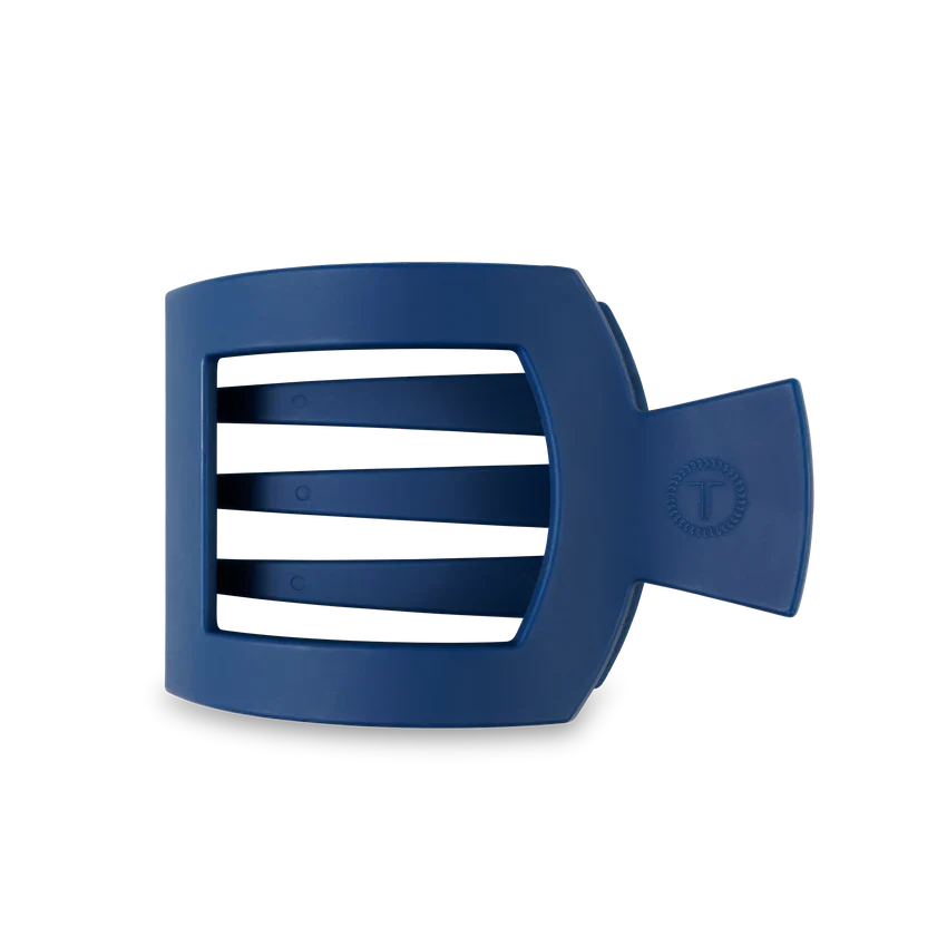 TELETIES Flat Square Hair Clip - Unbreakable Hair Accessory for Laying Back, Yoga, and Thick Hair