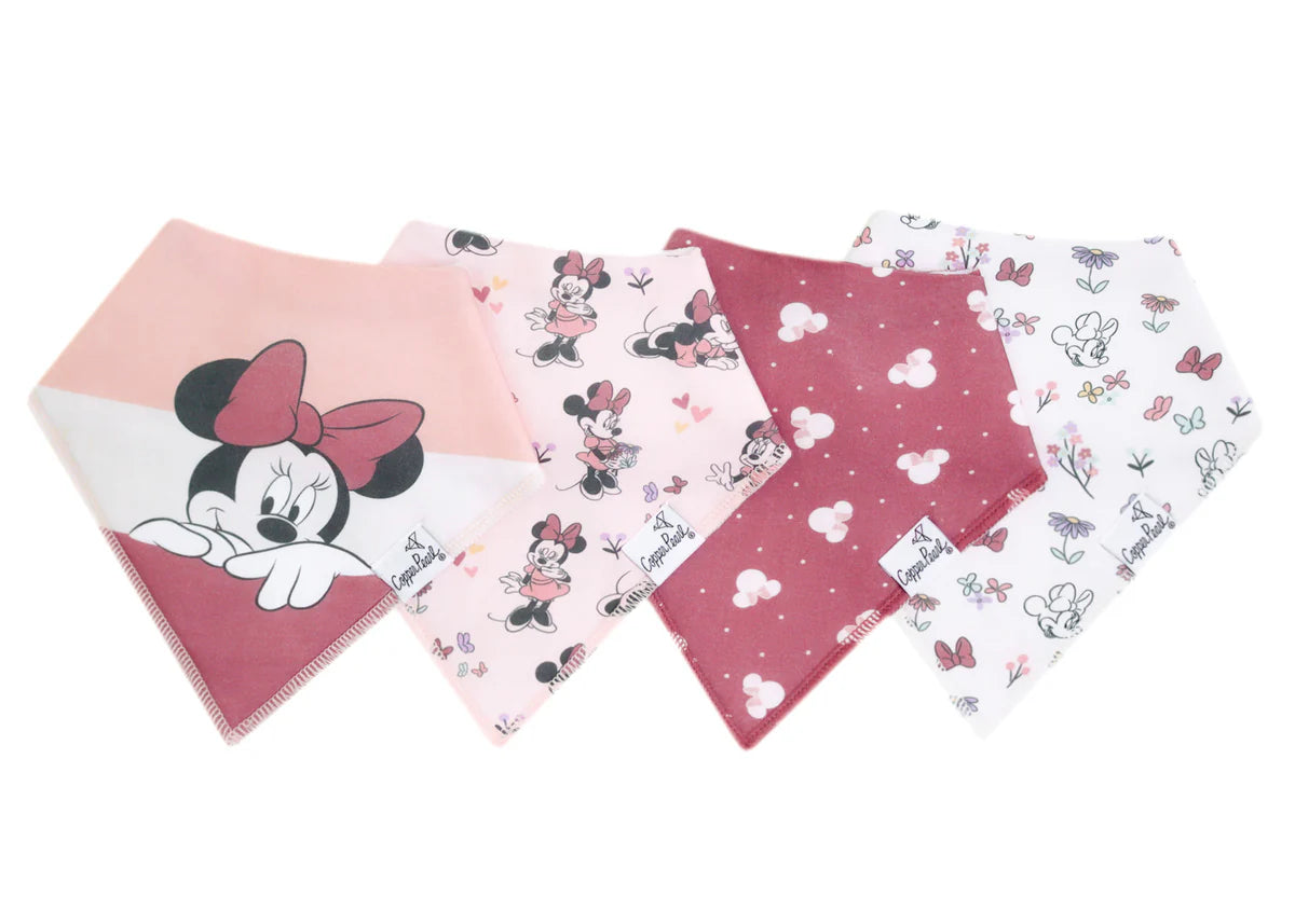 Minnie Mouse Bandana Bib Set (4- Pack)