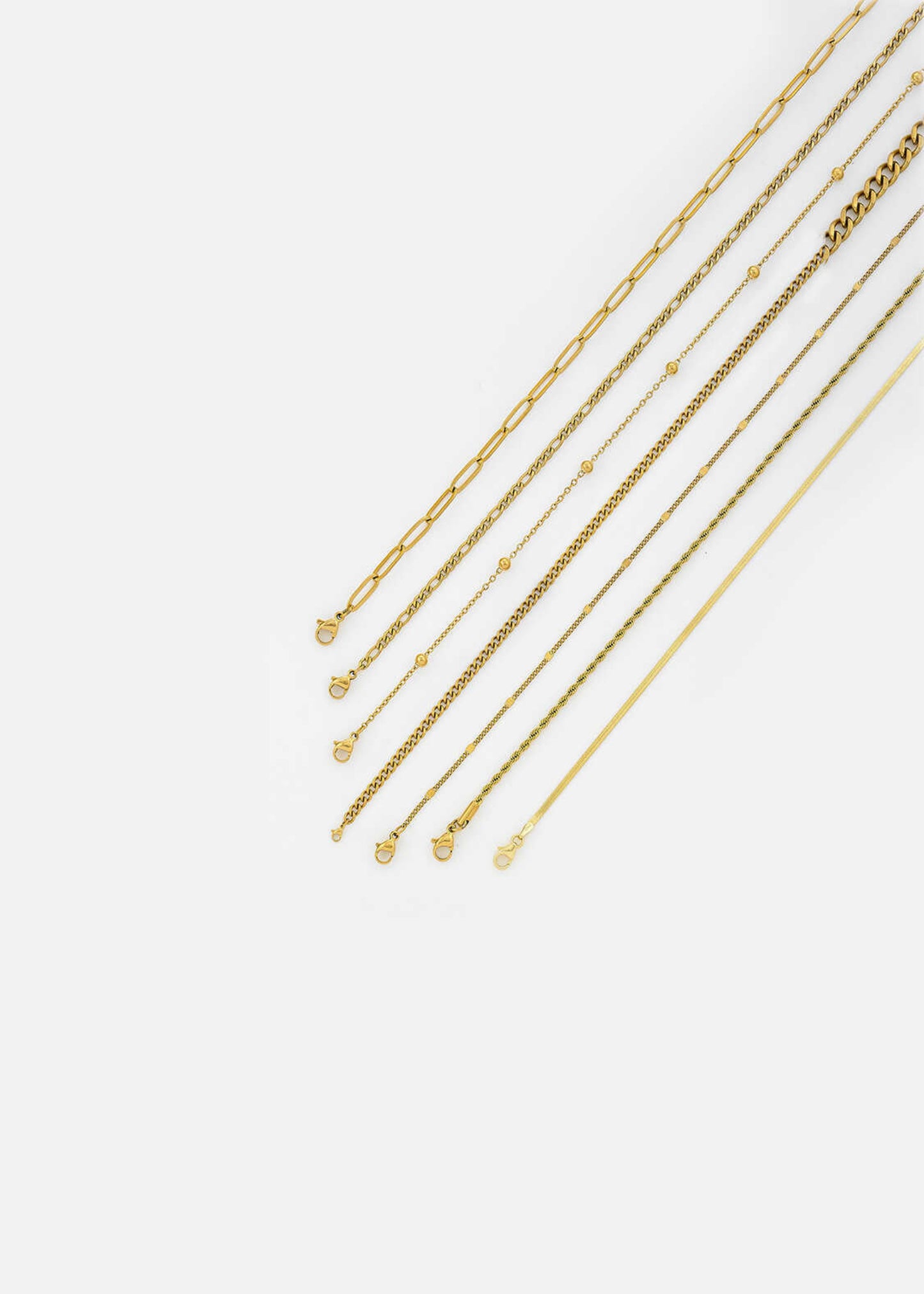 HERRINGBONE STACKING NECKLACE