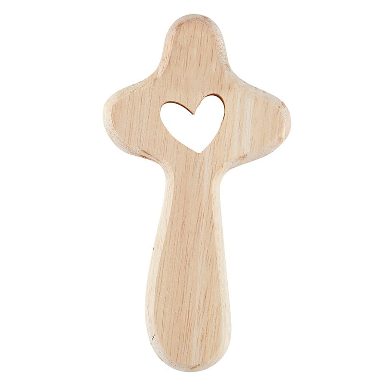 CUTOUT HANDHELD CROSS- HEART