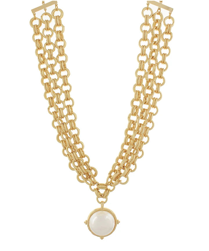 30mm PEARL 3 LAYERED NECKLACE