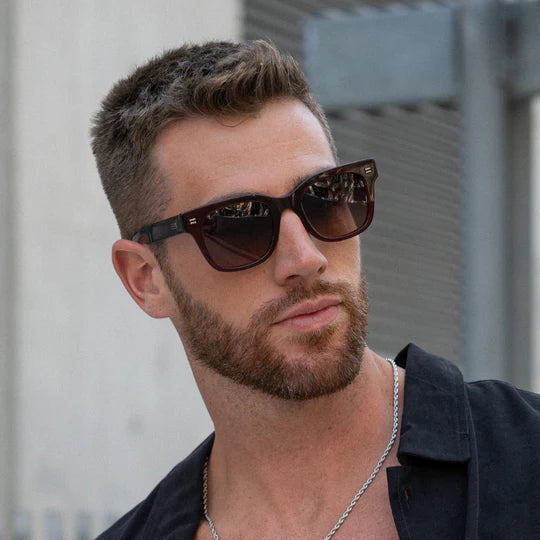 NASH- RED GARNET/ GRADIENT AMBER LENS