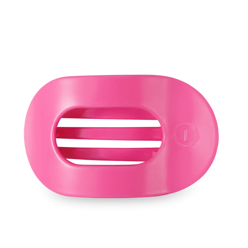 TELETIES Flat Round Hair Clip for Women - Durable Plastic Hair Accessory