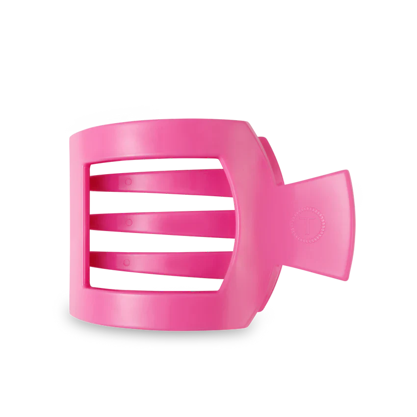 TELETIES Flat Square Hair Clip - Unbreakable Hair Accessory for Laying Back, Yoga, and Thick Hair