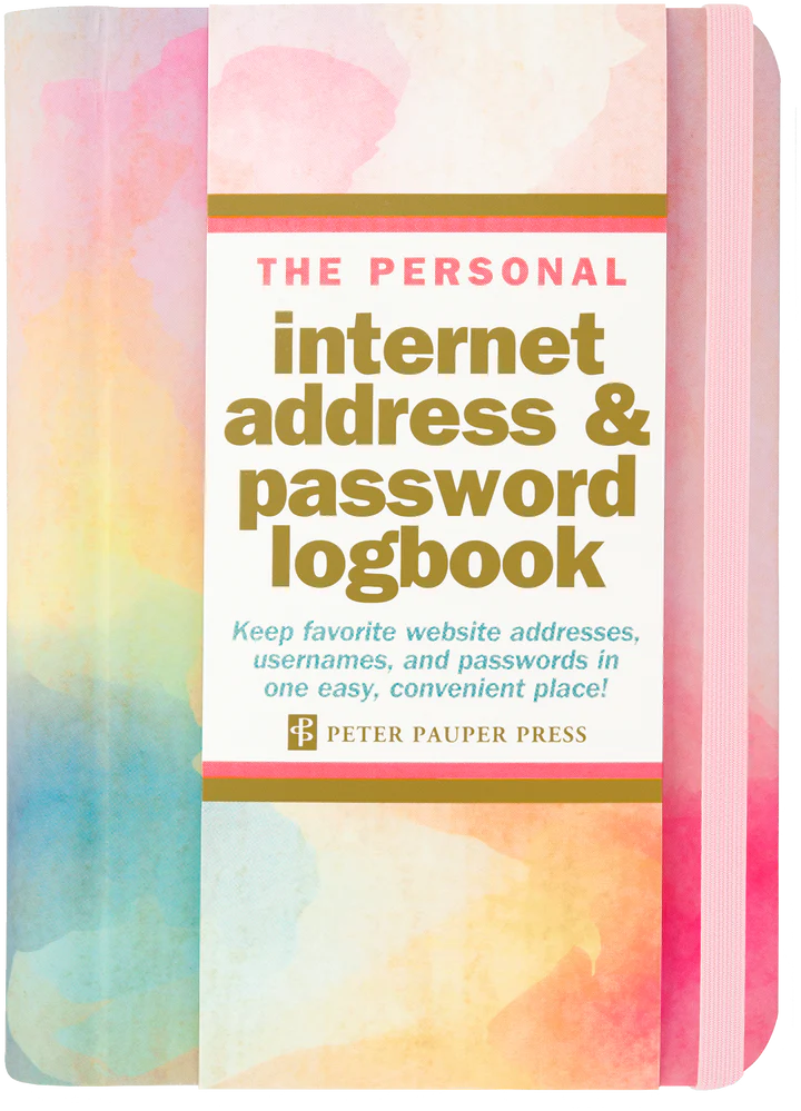 INTERNET ADDRESS & PASSWORD LOG-WATER SUNSET