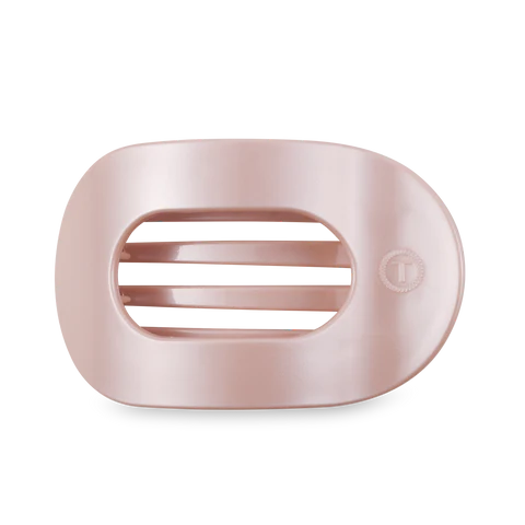 TELETIES Flat Round Hair Clip for Women - Durable Plastic Hair Accessory