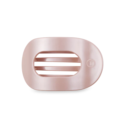 TELETIES Flat Round Hair Clip for Women - Durable Plastic Hair Accessory
