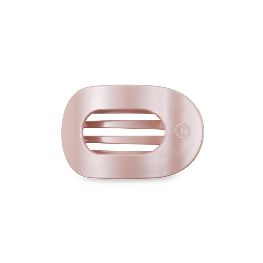 TELETIES Flat Round Hair Clip for Women - Durable Plastic Hair Accessory
