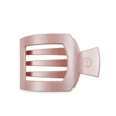 TELETIES Flat Square Hair Clip - Unbreakable Hair Accessory for Laying Back, Yoga, and Thick Hair