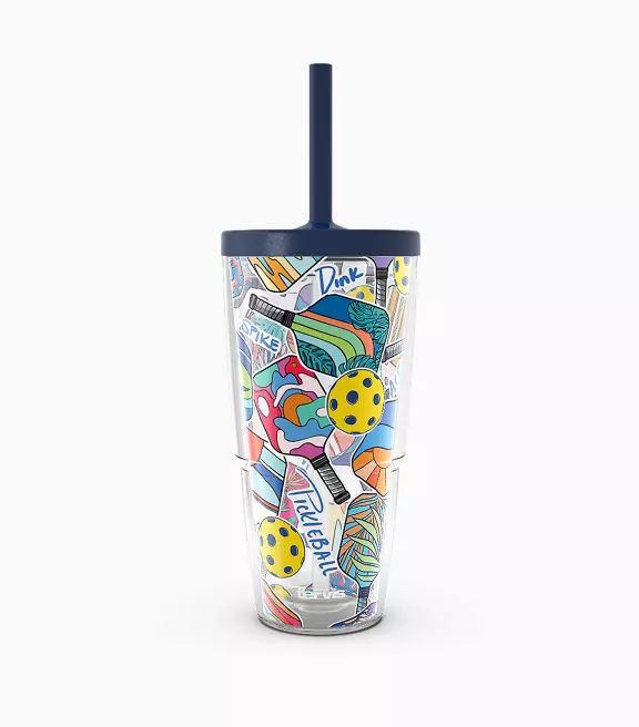 PICKLEBALL SPIKE DINK ACE STRAW LID-24 OZ