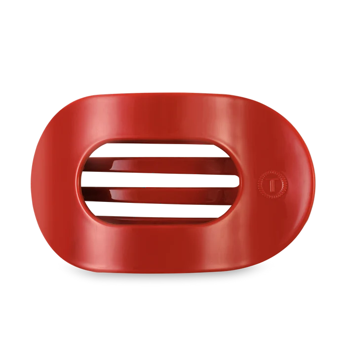 TELETIES Flat Round Hair Clip for Women - Durable Plastic Hair Accessory