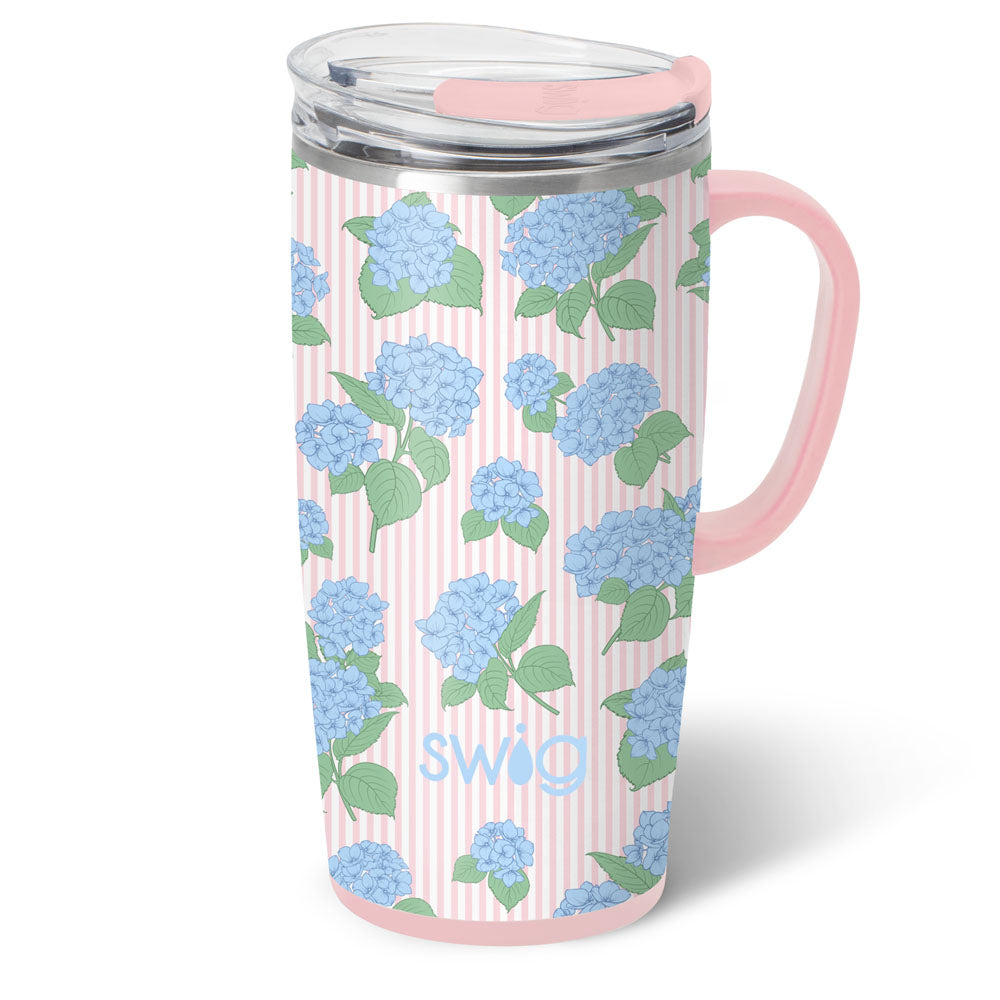 TRAVEL MUG 22oz - HYDRANGEAS