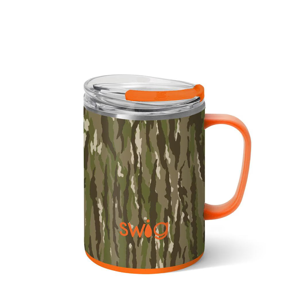 WOODLAND CAMO LARGE CAMPER MUG - 24 OUNCE