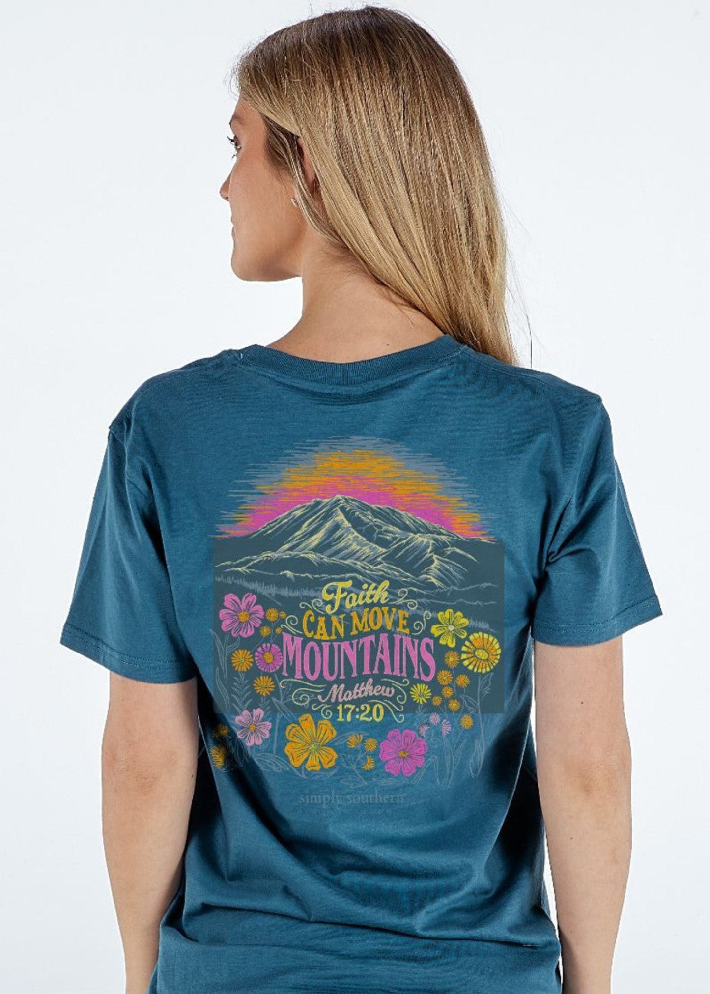 MOVE MOUNTAINS T-SHIRT: NAVY