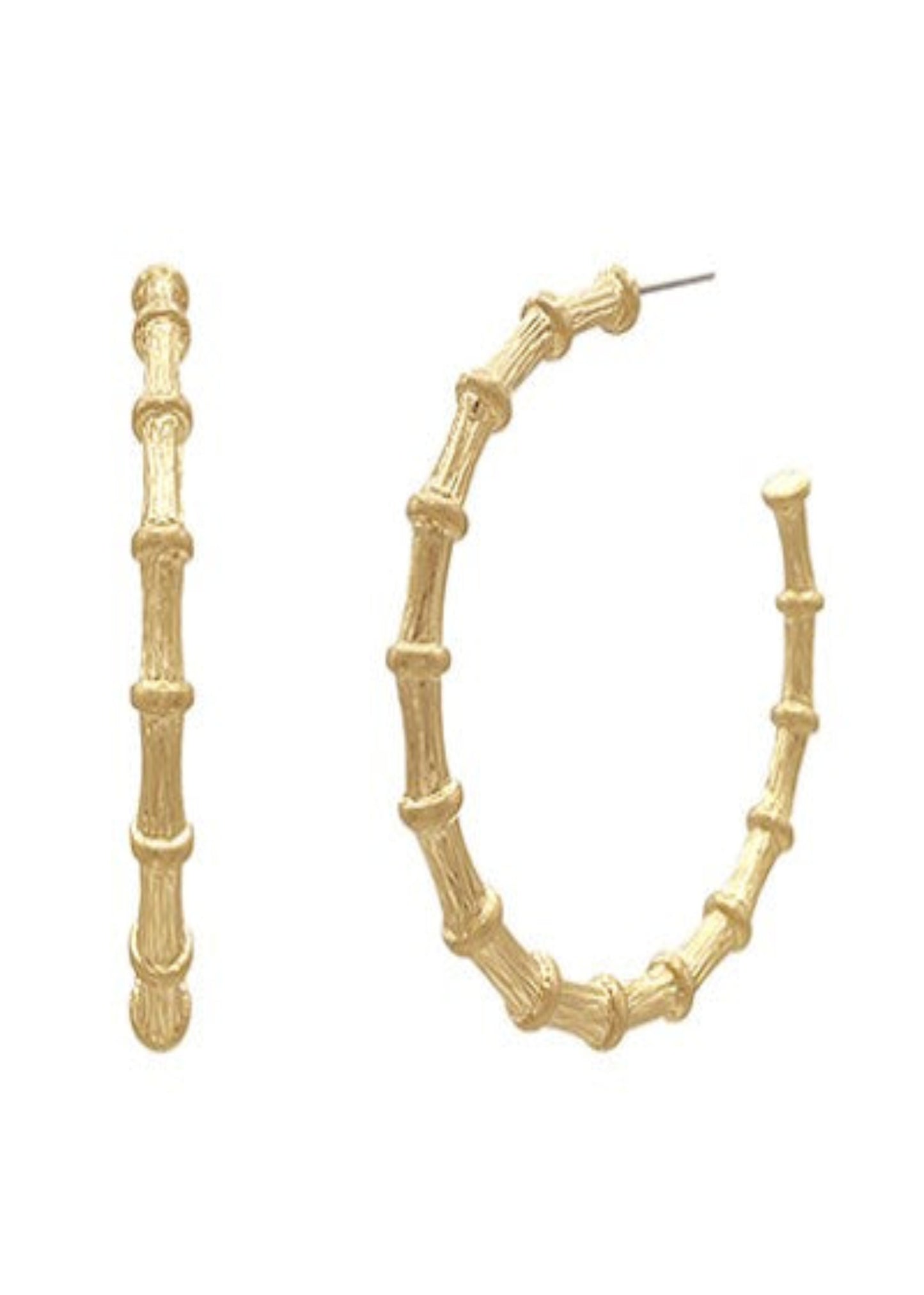 VINTAGE GOLD HOOP EARRINGS