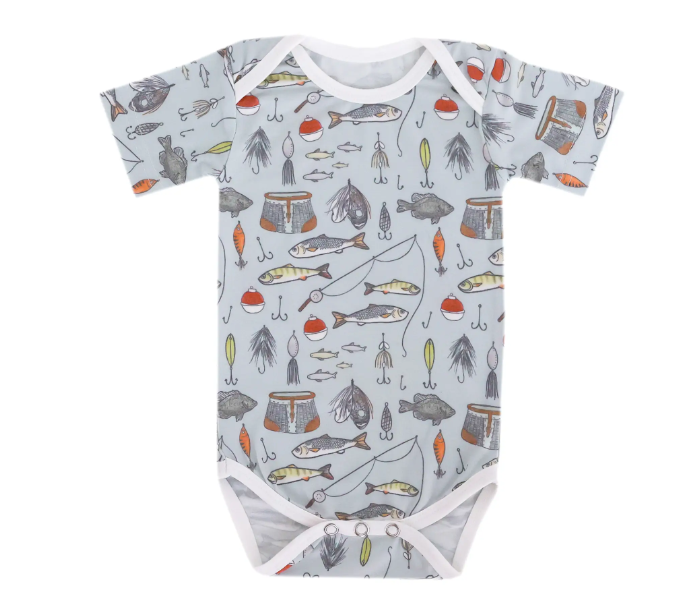 SHORT SLEEVE BODYSUIT-TROUT