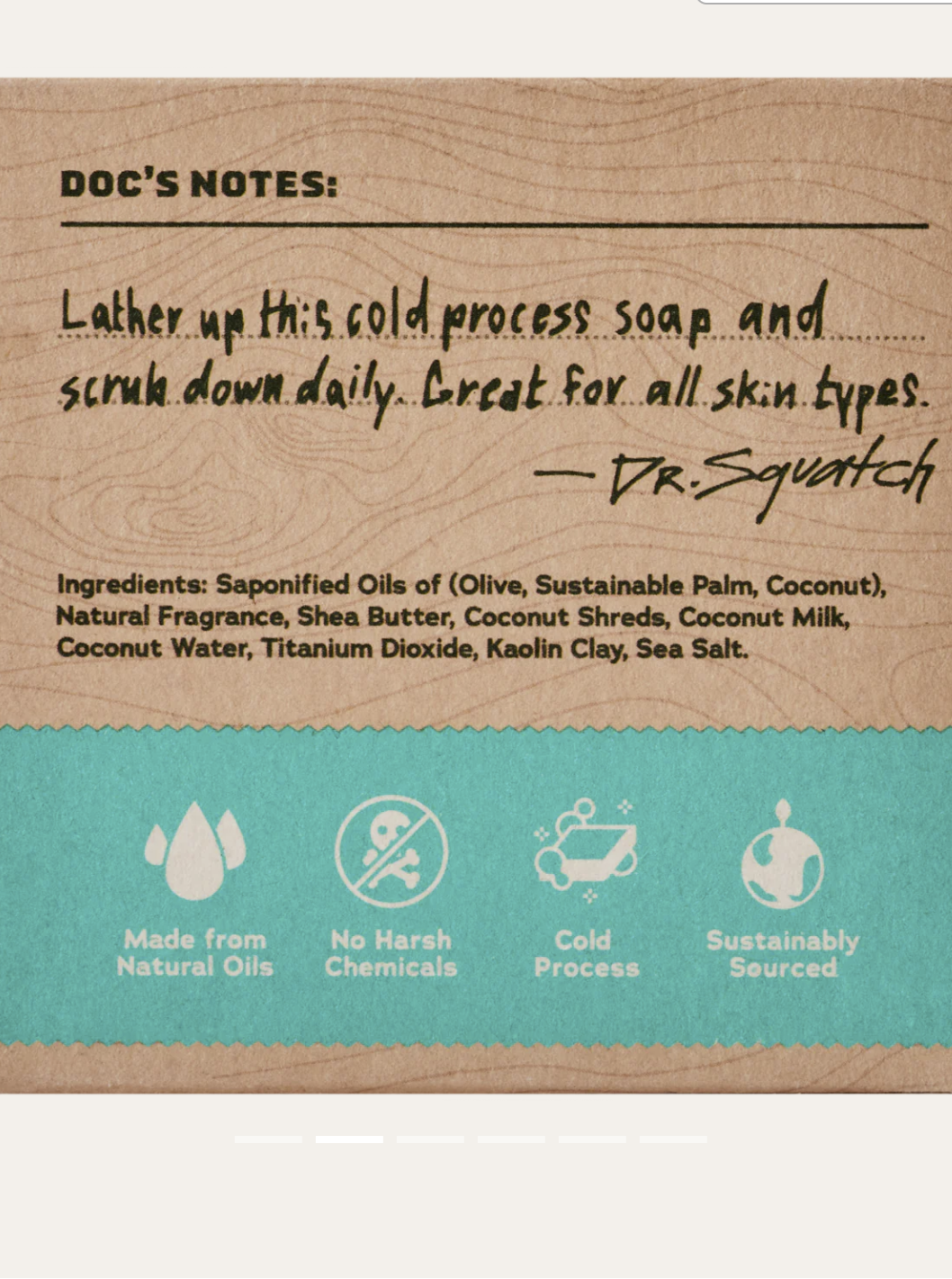 SQUATCH SOAP-COCONUT CAST