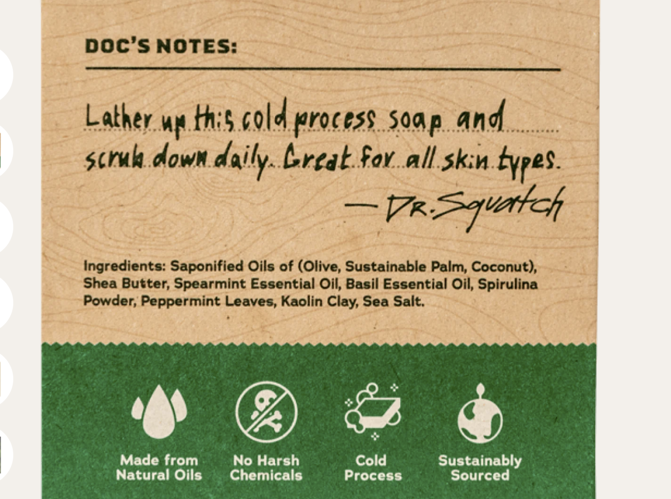 SQUATCH SOAP-SPEARMINT BASIL