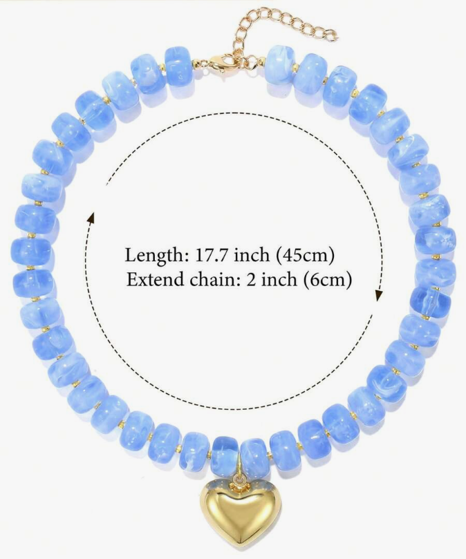 EXAGGERATED HEART NECKLACE