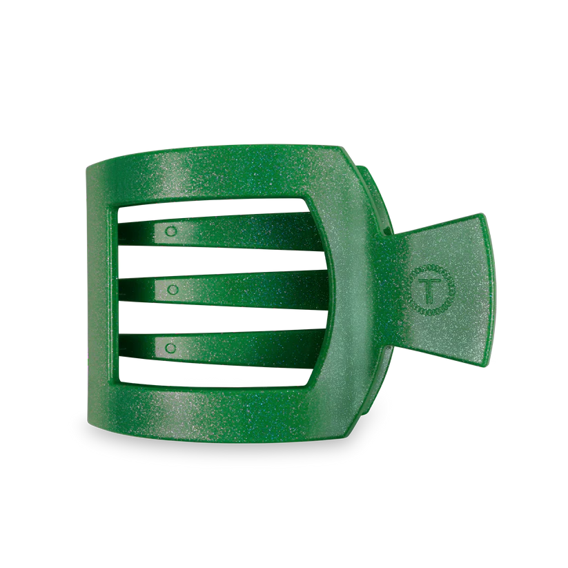 TELETIES Flat Square Hair Clip - Unbreakable Hair Accessory for Laying Back, Yoga, and Thick Hair