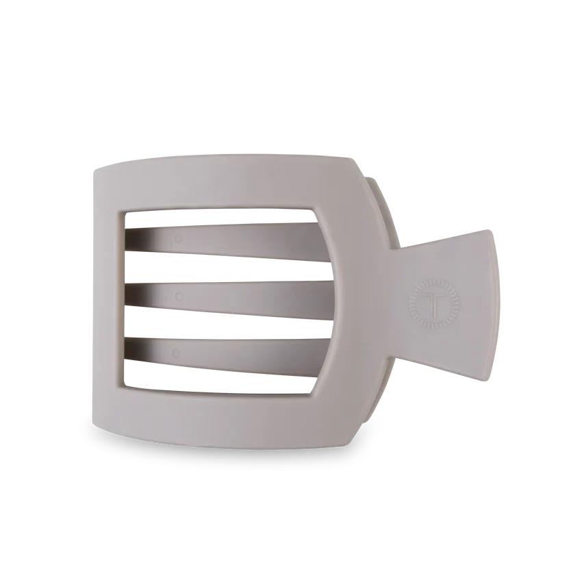 TELETIES Flat Square Hair Clip - Unbreakable Hair Accessory for Laying Back, Yoga, and Thick Hair