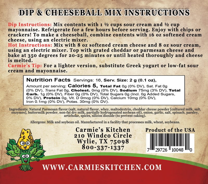SPINACH PARMESAN DIP MIX