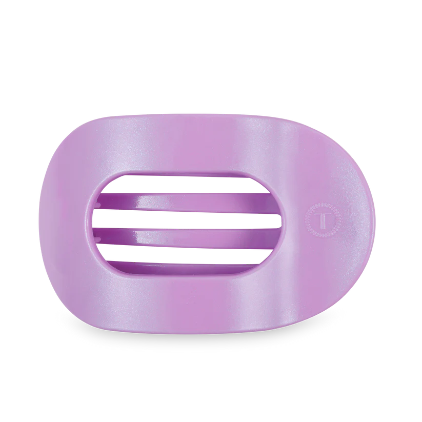 TELETIES Flat Round Hair Clip for Women - Durable Plastic Hair Accessory