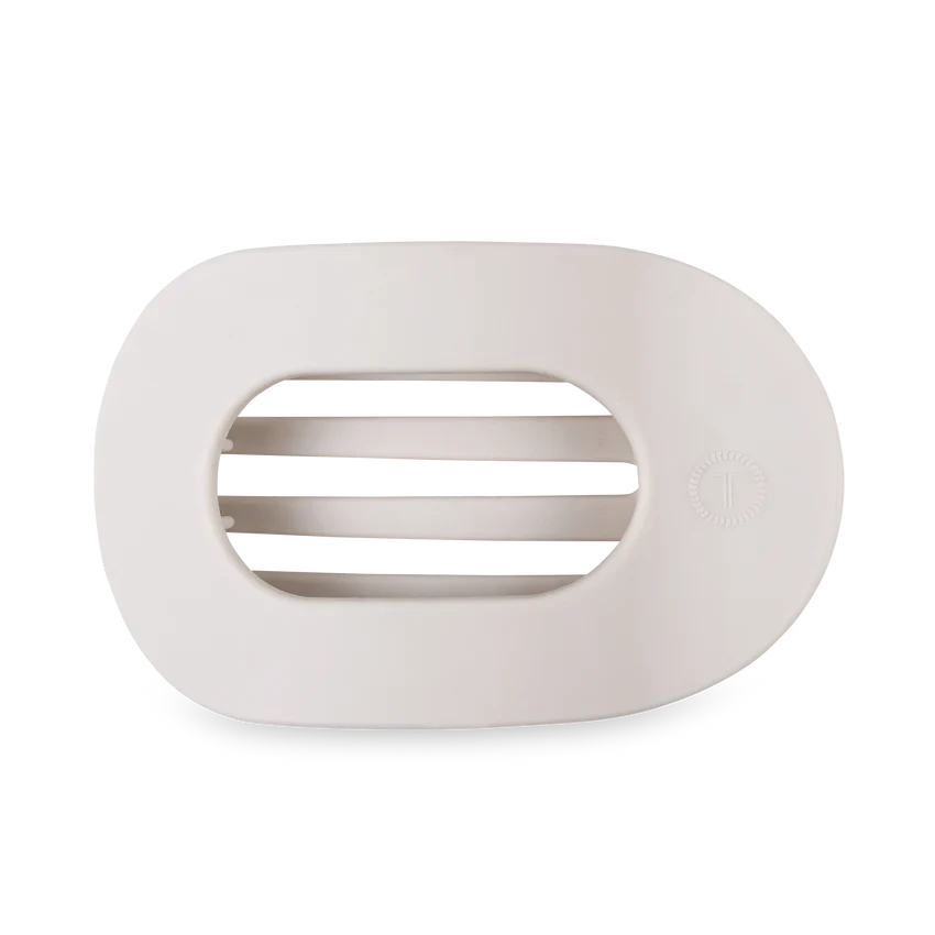TELETIES Flat Round Hair Clip for Women - Durable Plastic Hair Accessory