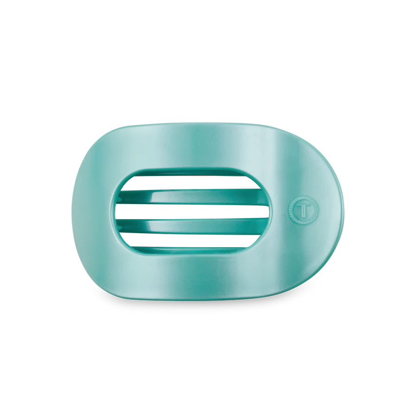 TELETIES Flat Round Hair Clip for Women - Durable Plastic Hair Accessory