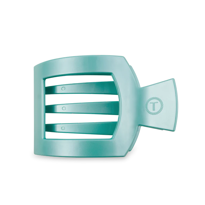 TELETIES Flat Square Hair Clip - Unbreakable Hair Accessory for Laying Back, Yoga, and Thick Hair