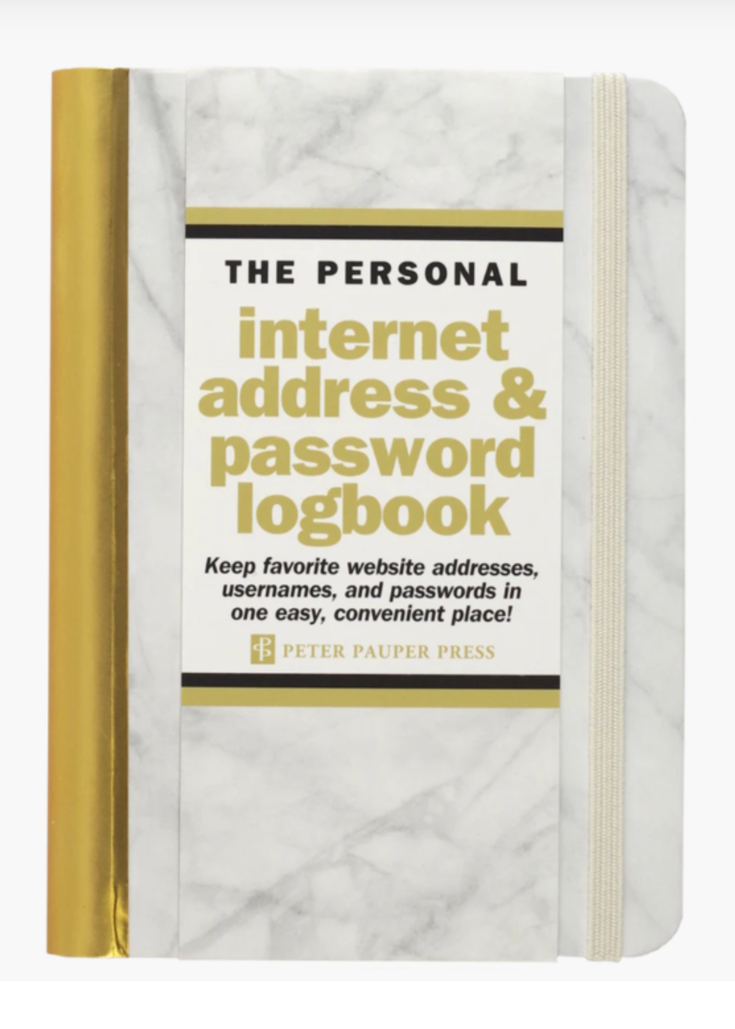INTERNET ADDRESS & PASSWORD LOG-MARBLE