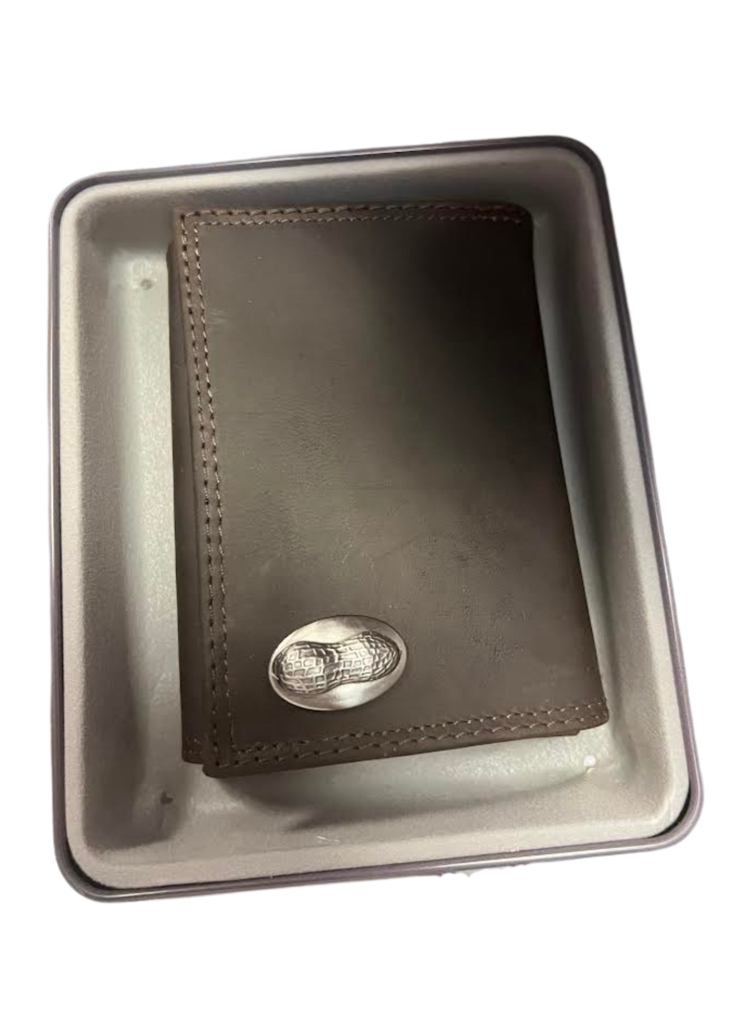 CRAZY HORSE TRIFOLD WALLET-PEANUT