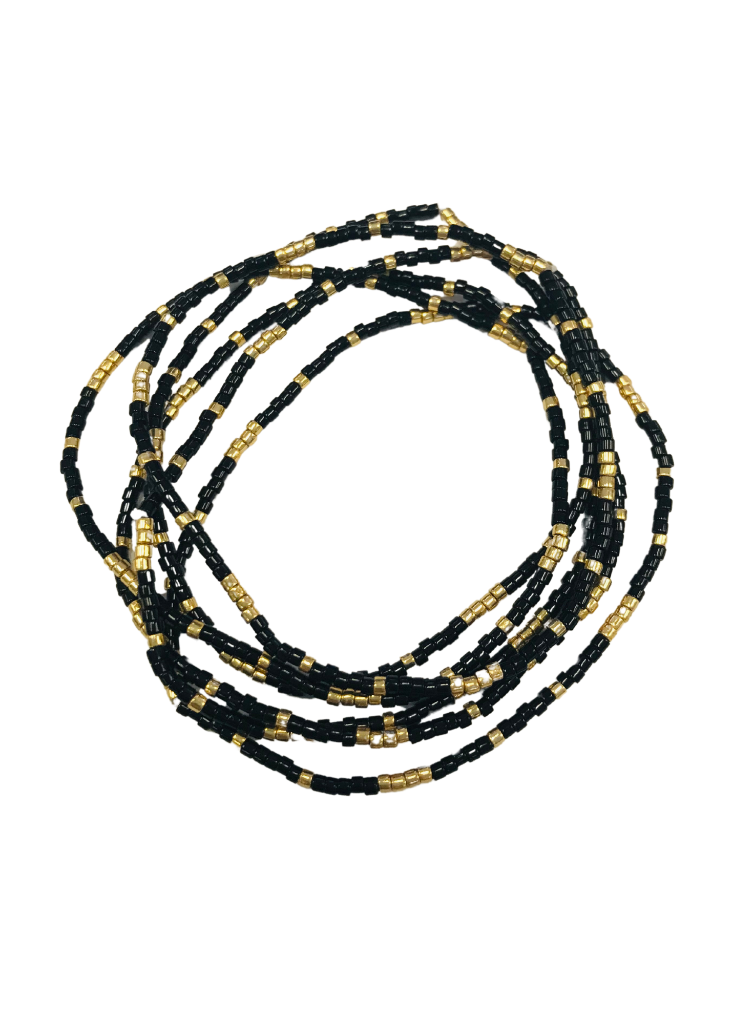 MIYUKI DELICA SEED BEED BRACELET-BLACK