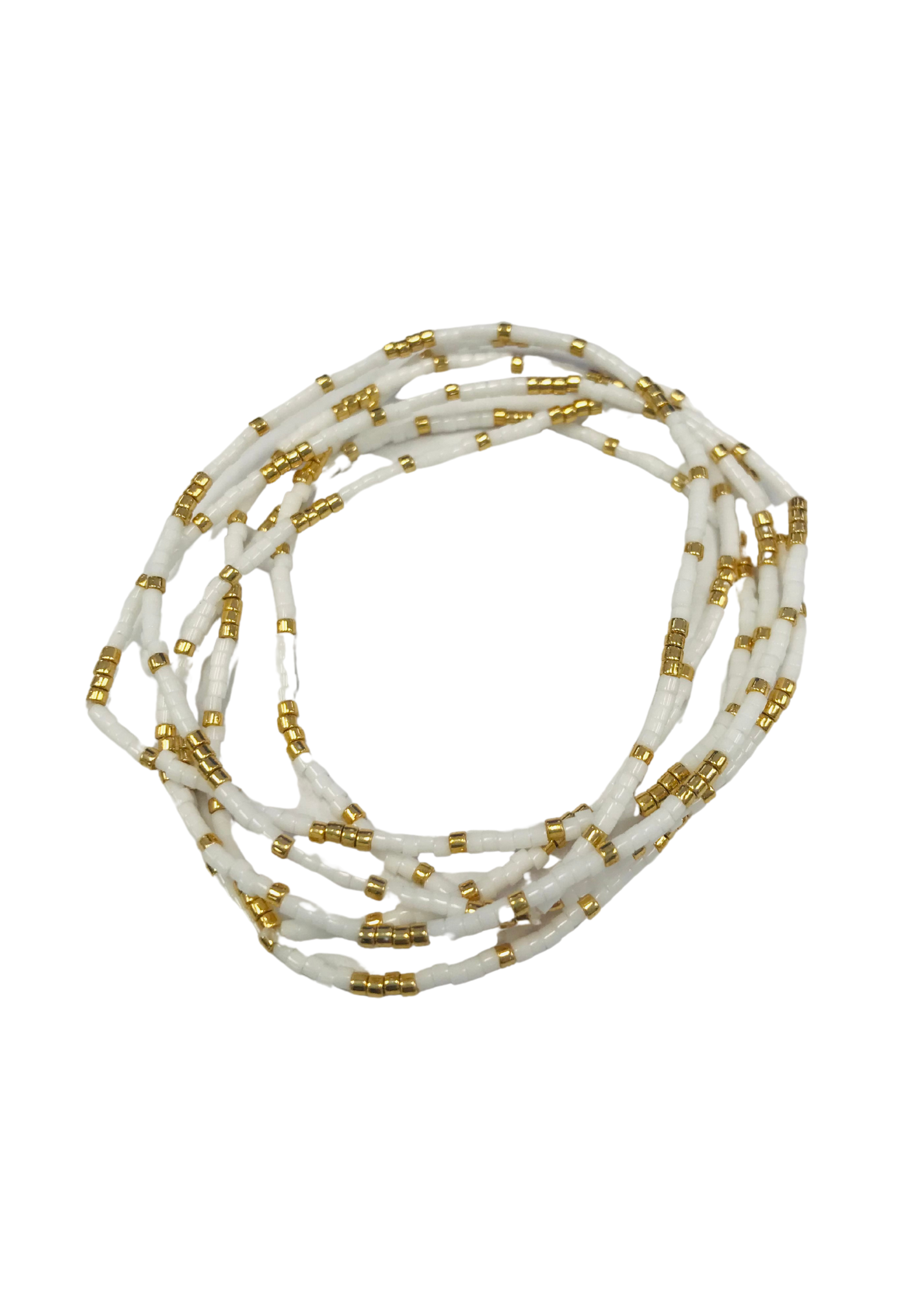 MIYUKI DELICA SEED BEED BRACELET-WHITE