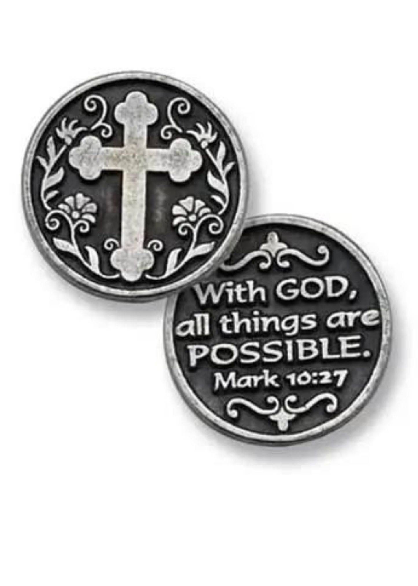 WITH GOD ALL THING POCKET TOKEN