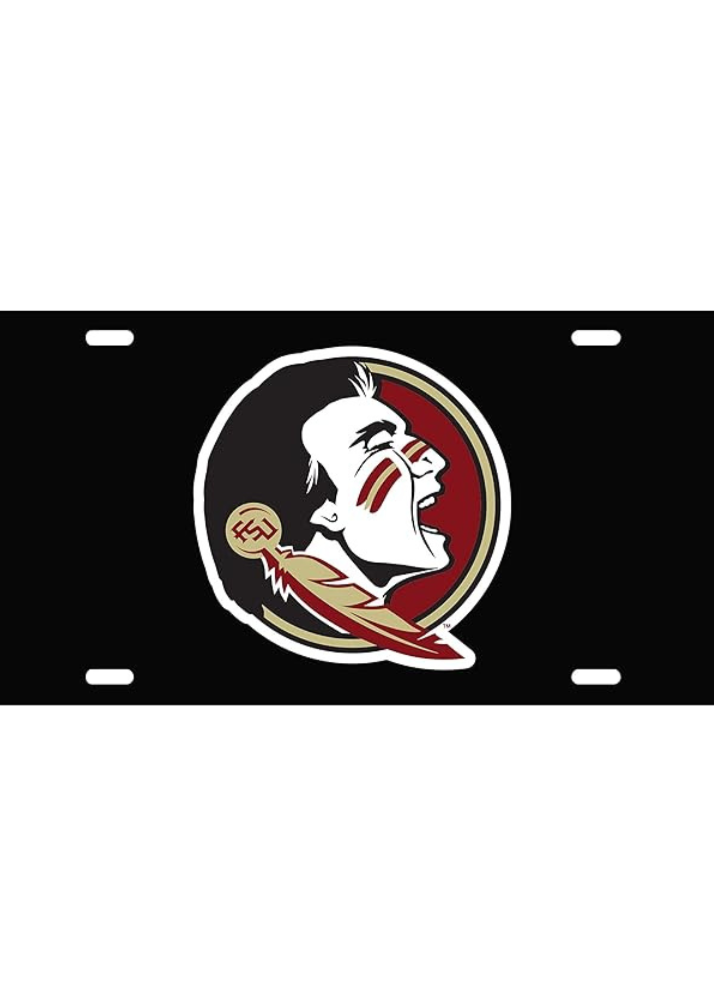 SEMINOLE HEAD TAG-BLK/REF