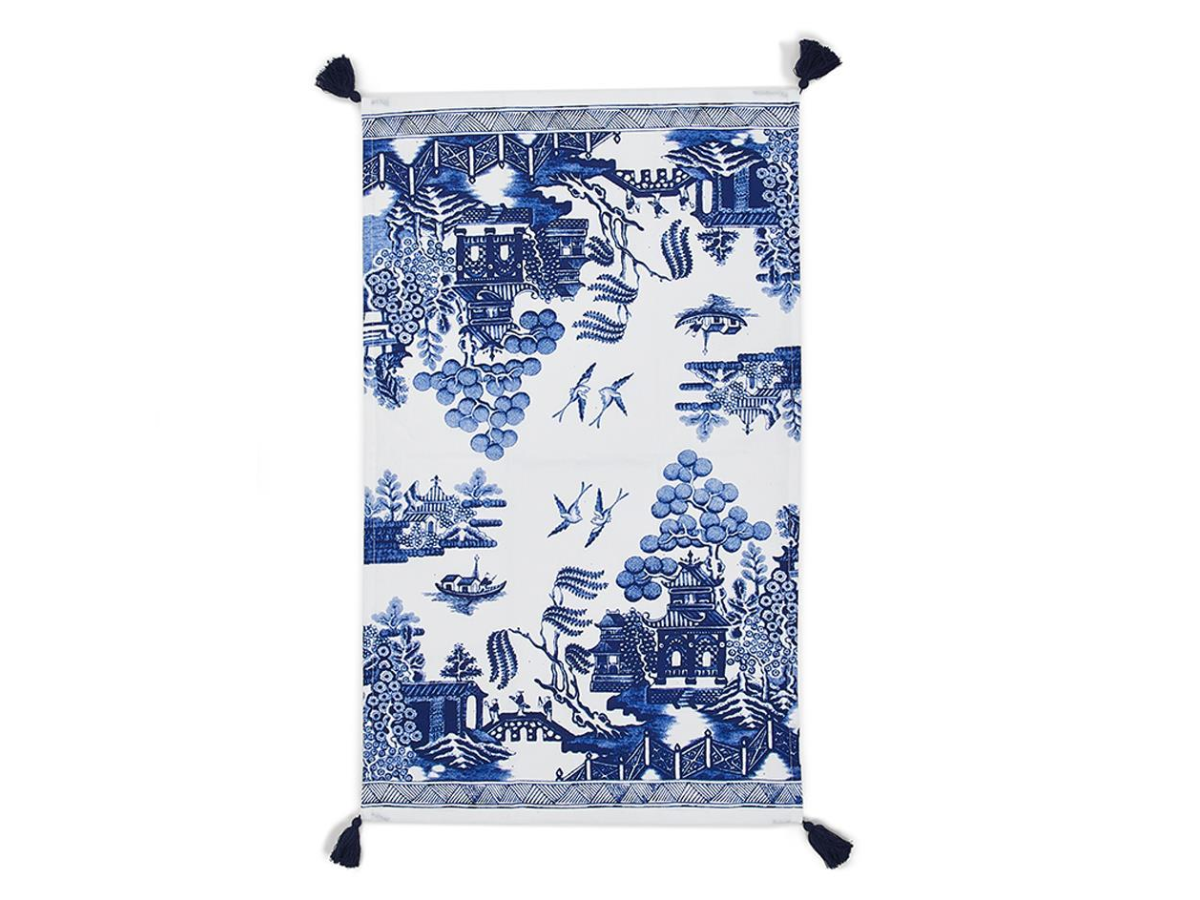 Chinoiserie Blue & White Dish Towels
