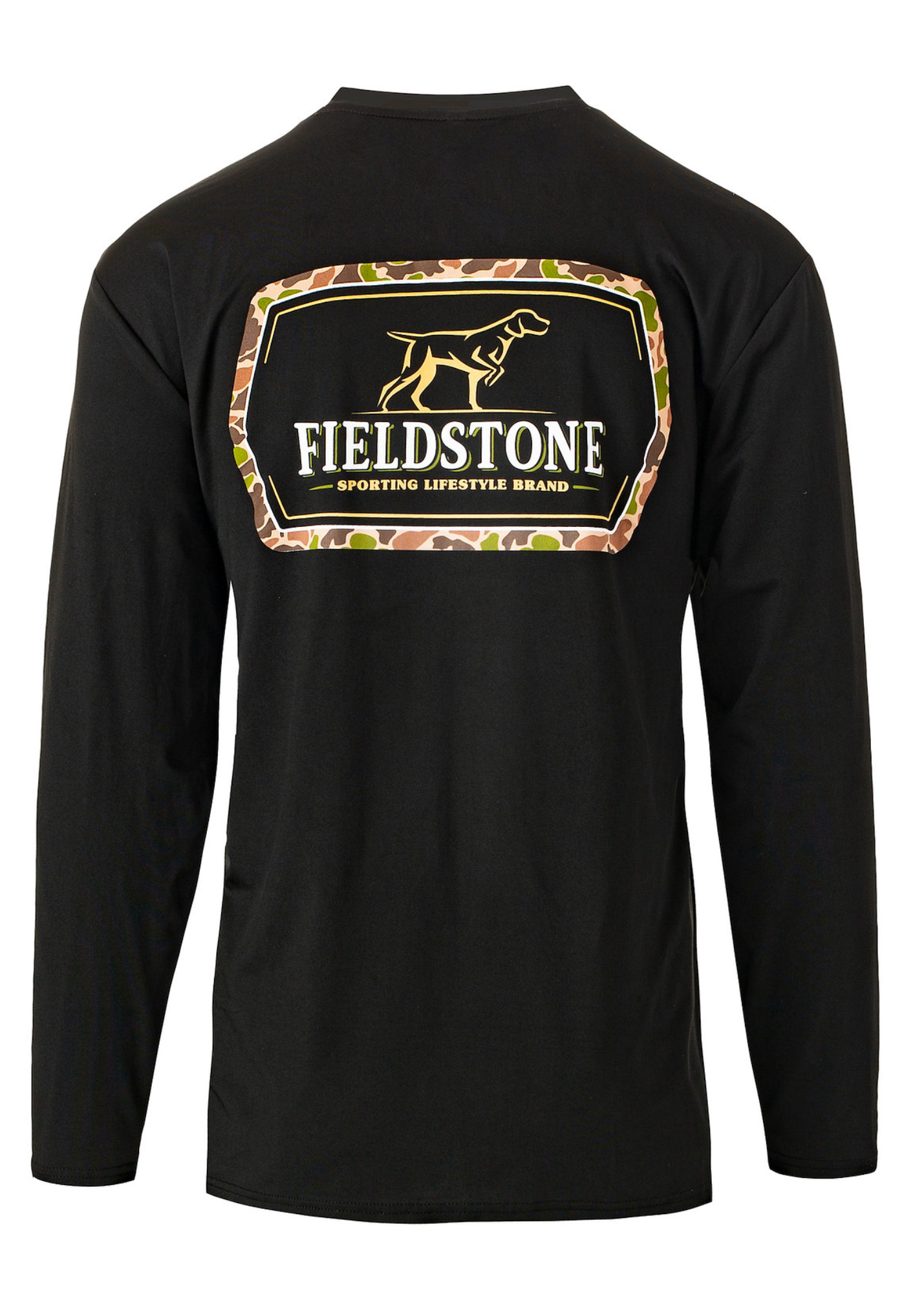 RECTANGLE CAMO LOGO LS-BLACK