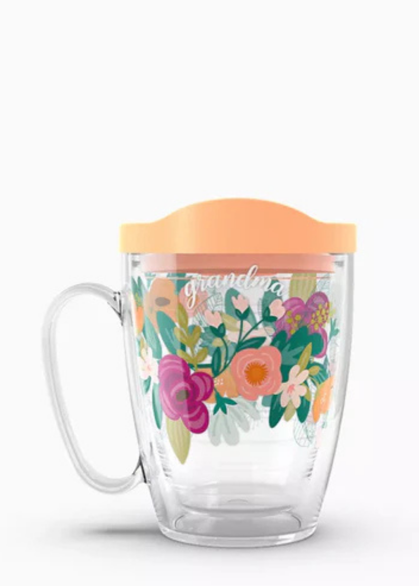 GRANDMA FLORAL-MUG : 16OZ TERVIS