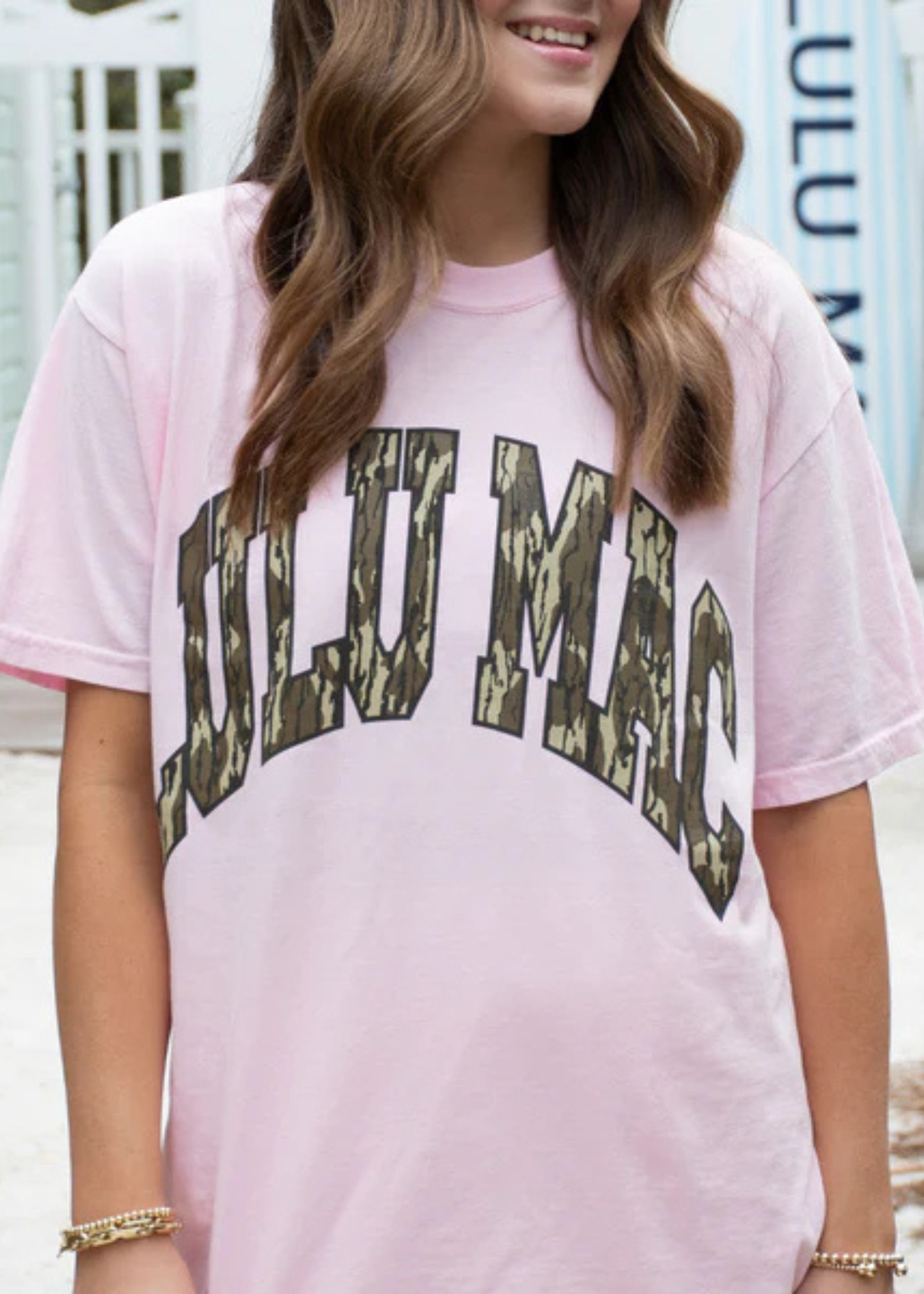 LULU MAC MOSSY OAK TEE-BLOSSOM
