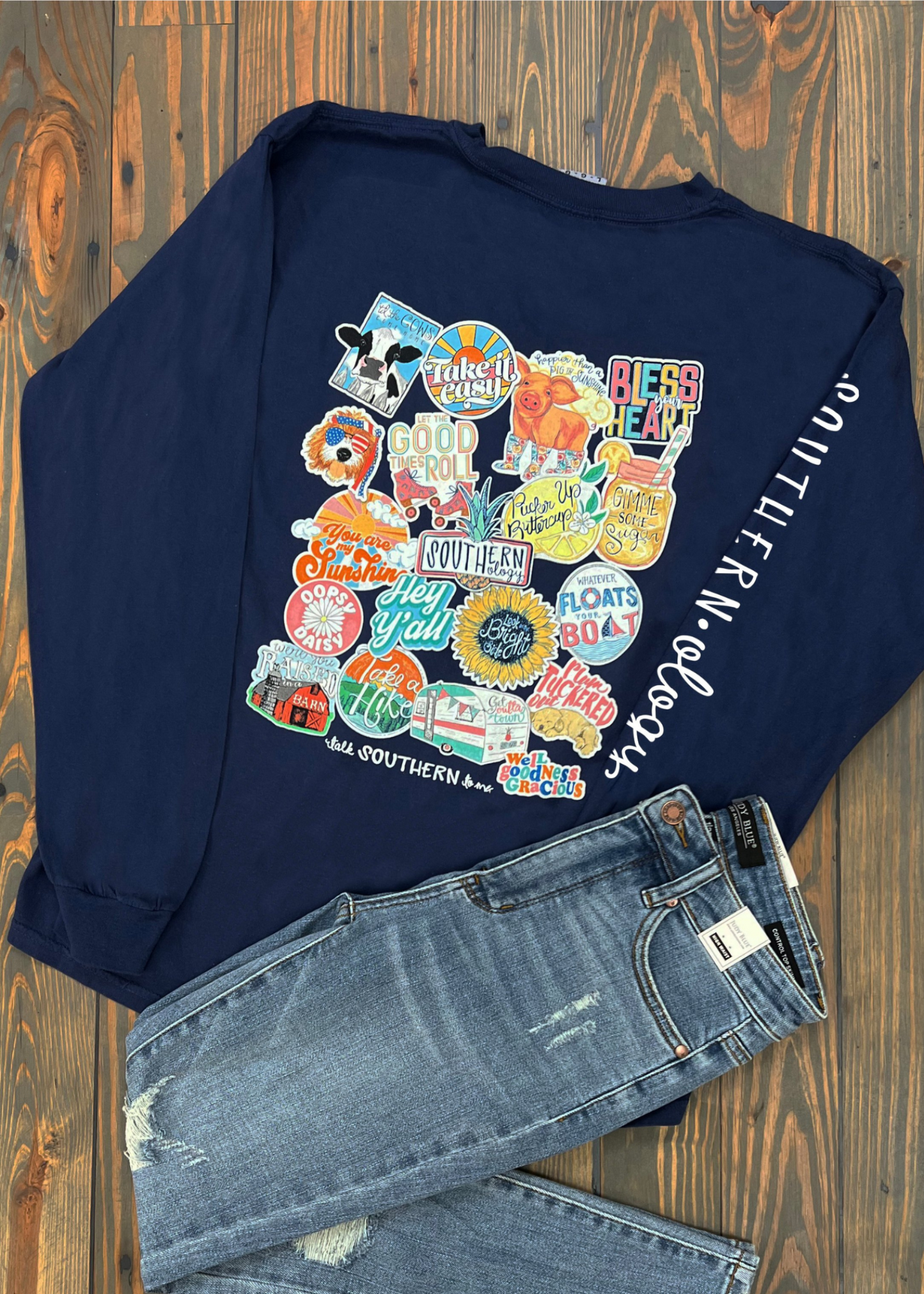 TALK SOUTHERN TO ME LS-BLUE