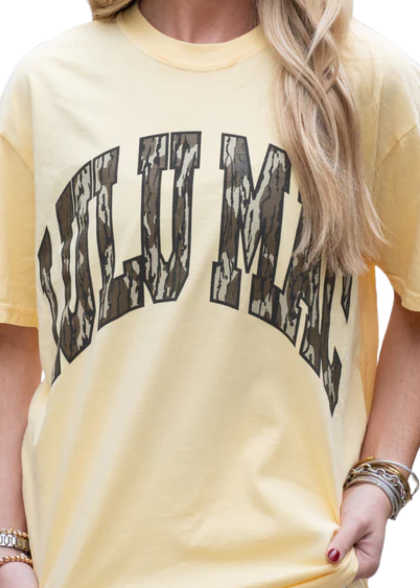 LULU MAC BOTTOMLAND TEE-BUTTER