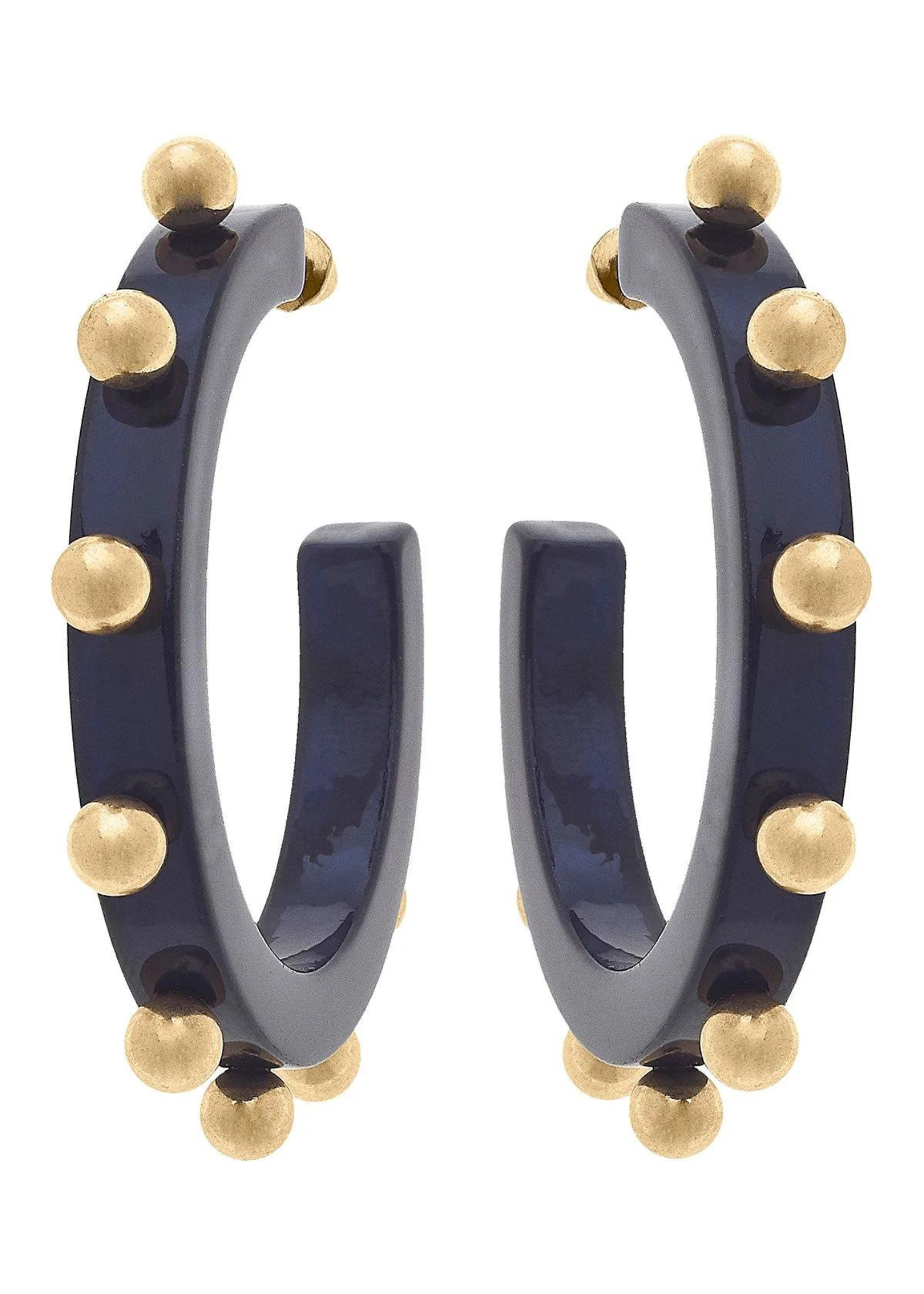 KELLEY STUDDED METAL RESIN HOOP-NAVY