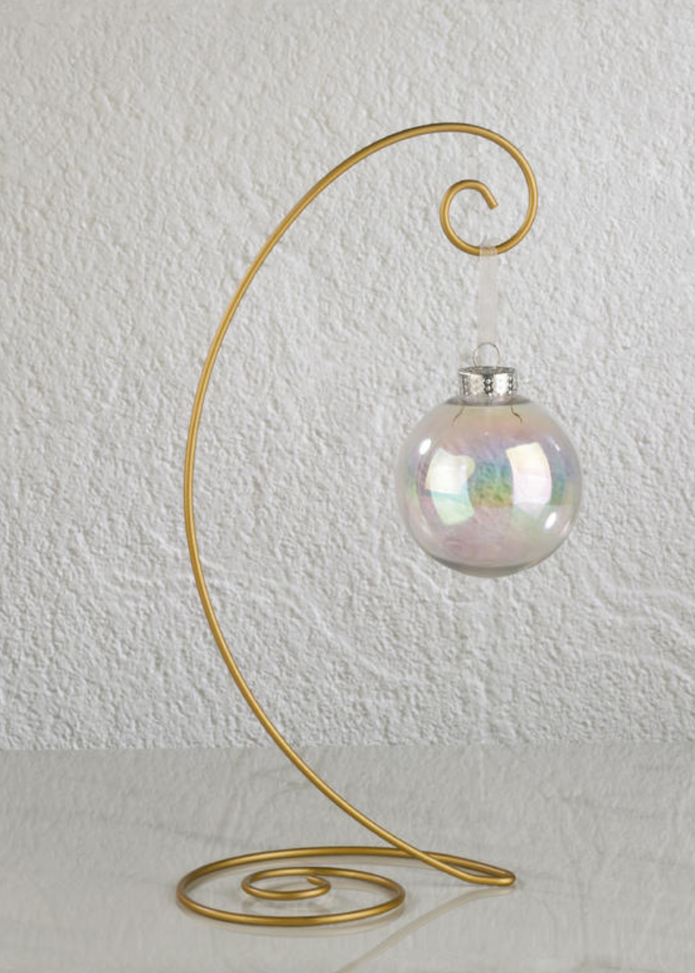 GOLD SPIRAL WIRE STAND - LARGE