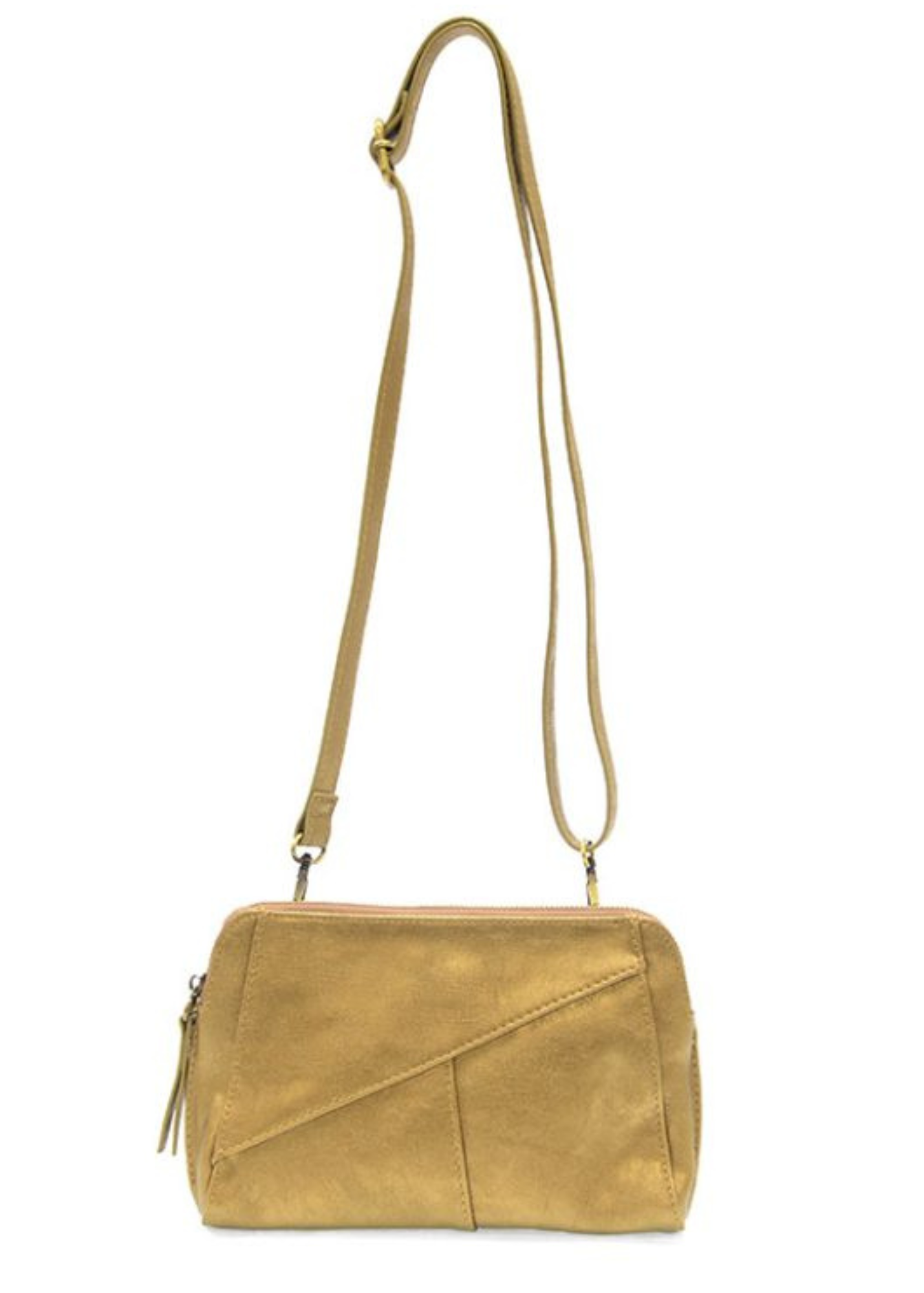 GIGI CROSSBODY W/ WOVEN WRISTLE-METALLIC GOLD