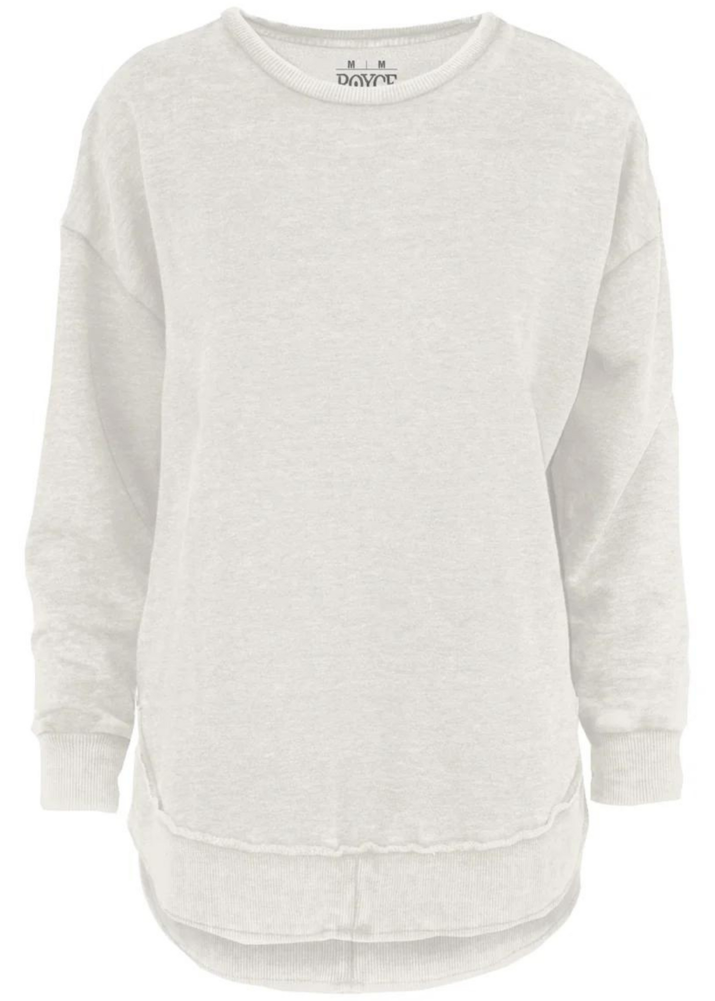 MELANGE PONCHO-OATMEAL