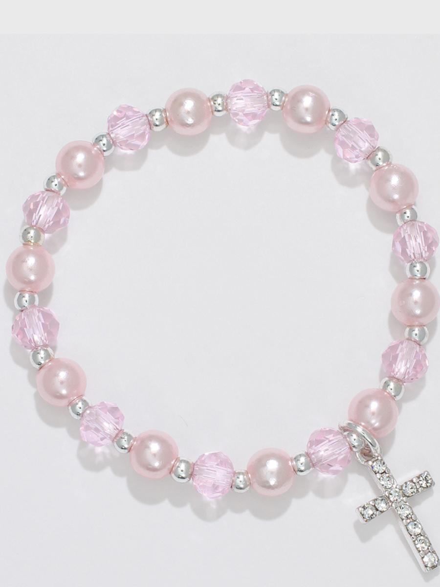 BRACELET-LITTLE LOVE CRYSTAL CROSS